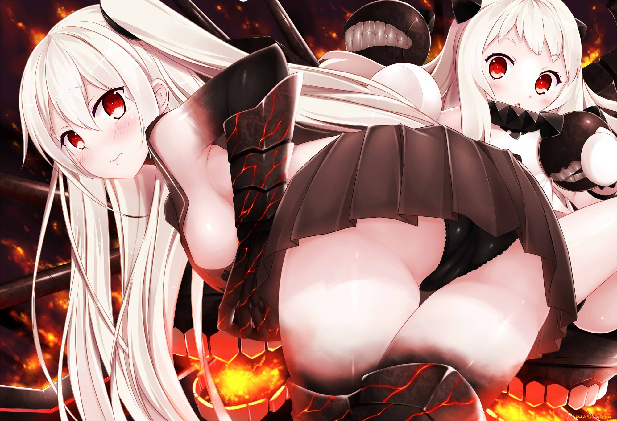 , kantai collection, aircraft, carrier, hime, northern, ocean, kaho, okashii, , kantai, collection